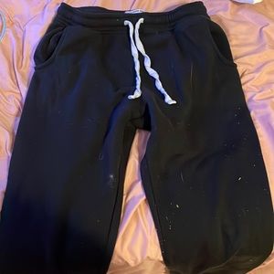 Black street wear sweats